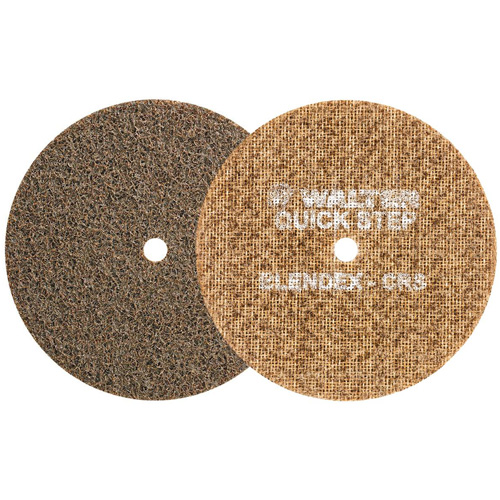 Disque de pr&eacute;paration de surface QUICK-STEP BLENDEX, 5" dia., Grain Cors&eacute;, Oxyde d'aluminium Rideout Tool & Machine Inc.