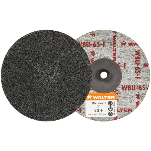 Twist Blendex U Discs, 3" Dia., Super Fine Grit, Silicon Carbide Rideout Tool & Machine Inc.