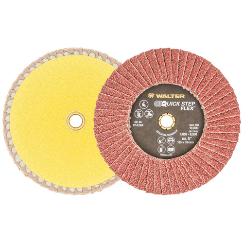 QUICK-STEP FLEX, 5" x Type 29, 40 Grit, Aluminum Oxide Rideout Tool & Machine Inc.