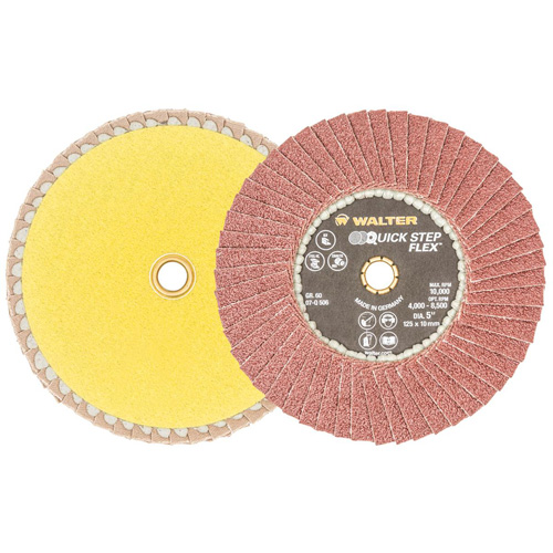 QUICK-STEP FLEX, 5" x Type 29, 60 Grit, Aluminum Oxide Rideout Tool & Machine Inc.