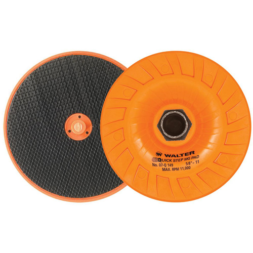 Quick-Step Mega-Grip Backing Pad Rideout Tool & Machine Inc.