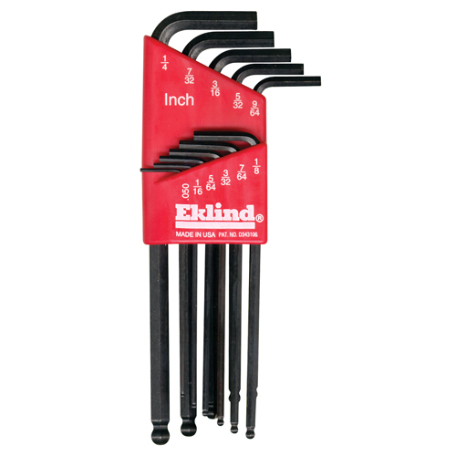 Balldrive Hex Key, Hex End, 5/32" x 4.1" L, L Shape Rideout Tool & Machine Inc.