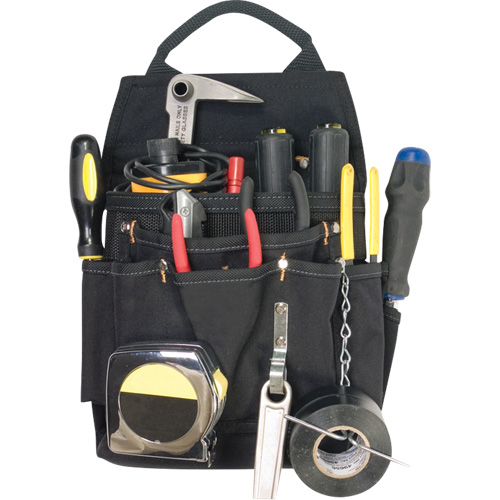 Professional Electrician's Pouches, Multiple Tool Holder, Polyester, 11 Pockets Rideout Tool & Machine Inc.