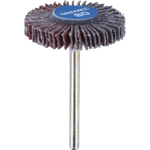 M&egrave;che de ponçage &agrave; roue &agrave; lamelles 3/16" - grain 80 Rideout Tool & Machine Inc.