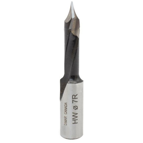 Forets pour trou de passage &agrave; pointes au carbure, Diam&egrave;tre de 7 mm Rideout Tool & Machine Inc.