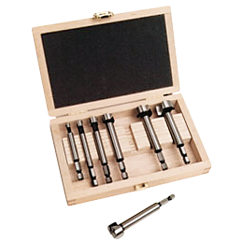 Woodpecker Forstner Bit Kits in a Wooden Box, 7 Pieces, High Carbon Steel Rideout Tool & Machine Inc.