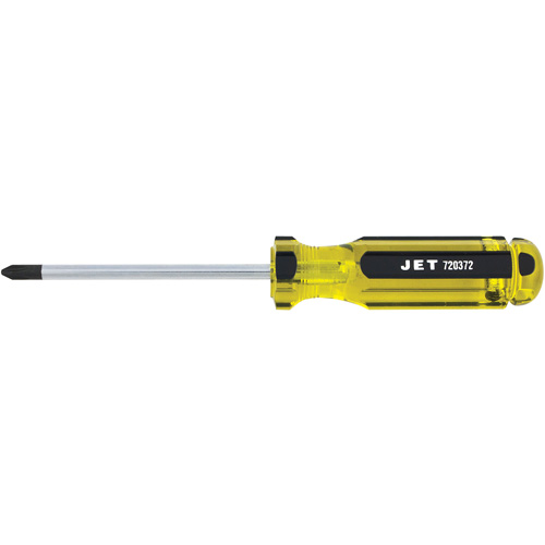 Tournevis Phillips avec manche g&eacute;ant, #2, 4" l, Prise Plastique/Acier/Aluminium/Bois/Coussin&eacute;e/Magn&eacute;tique/Bois Rideout Tool & Machine Inc.