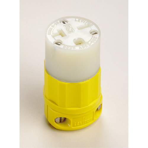 Connecteur de broches droites mis &agrave; la terre &agrave; deux bornes et trois fils, 5-20P, Nylon Rideout Tool & Machine Inc.