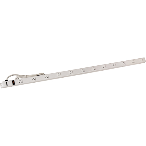 4' Power Strip, 12 Outlet(s), 6', 125 V Rideout Tool & Machine Inc.