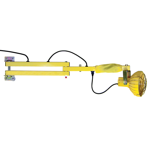 Dock Loading Lights with Flexible Arm, Incandescent Light, 40" Arm Rideout Tool & Machine Inc.