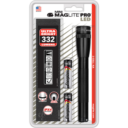 Mini&reg; PRO Flashlight, LED, 332 Lumens, AA Batteries Rideout Tool & Machine Inc.