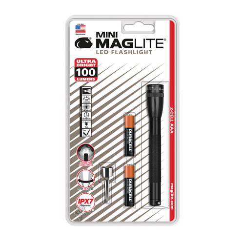 Mini&reg; Flashlights, LED, 100 Lumens, AAA Batteries Rideout Tool & Machine Inc.