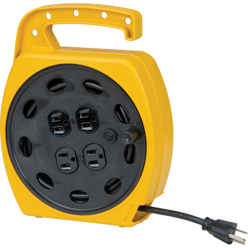 Cordons rallonges &agrave; enrouler, 25', SJT, Calibre de 16/3, 10 A Rideout Tool & Machine Inc.