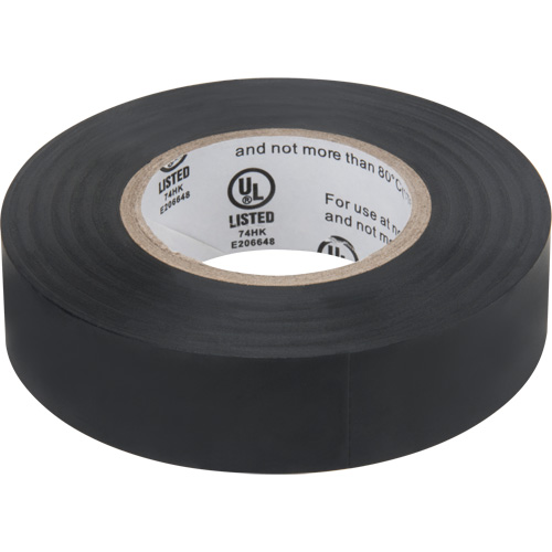 Electrical Tape, 19 mm (3/4") x 18 M (60'), Black, 7 mils Rideout Tool & Machine Inc.