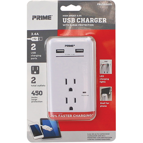 Chargeur USB Prime avec protection contre la surtension Rideout Tool & Machine Inc.