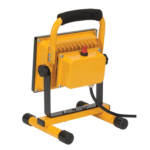 Portable Work Light, LED, 20 W, 2500 Lumens, Aluminum Housing Rideout Tool & Machine Inc.