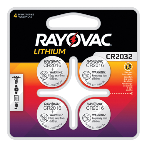 CR2032 Lithium Coin Cell Batteries, 3 V Rideout Tool & Machine Inc.