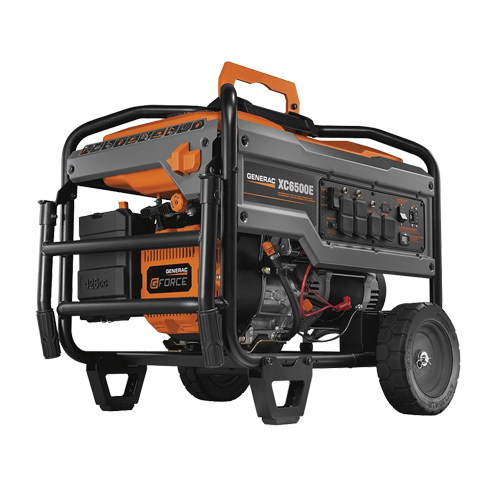XC Series 6500E Portable Generator, 8125 W Surge, 6500 W Rated, 120 V/240 V, 8.5 gal. Tank Rideout Tool & Machine Inc.