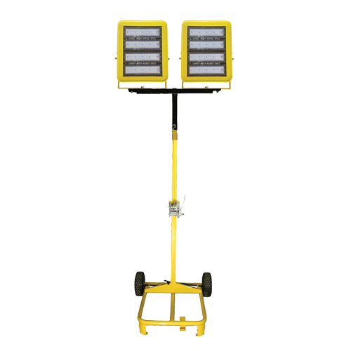 Dual-Head Cart with Winch, LED, 400 W, 60000 Lumens, Aluminum Housing Rideout Tool & Machine Inc.