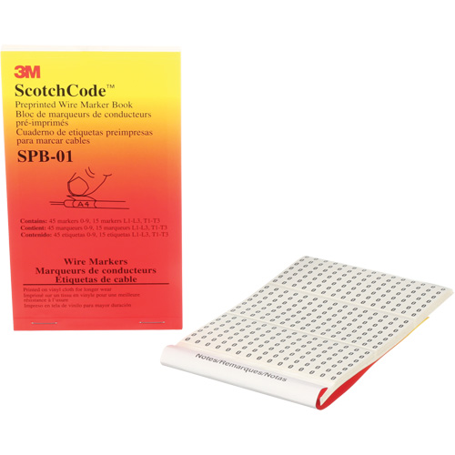 ScotchCode Pre-Printed Wire Marker Book Rideout Tool & Machine Inc.