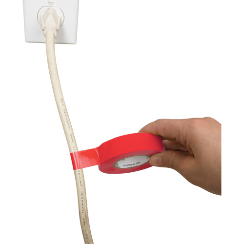 Electrical Tape, 19 mm (3/4") x 18 M (60'), Red, 7 mils Rideout Tool & Machine Inc.