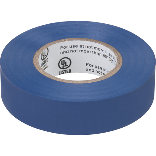 Electrical Tape, 19 mm (3/4") x 18 M (60'), Blue, 7 mils Rideout Tool & Machine Inc.