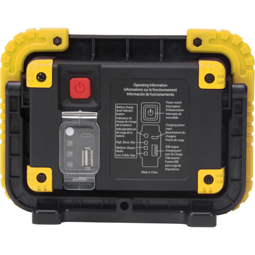 Portable Work Light, LED, 10 W, 1000 Lumens, Plastic Housing Rideout Tool & Machine Inc.