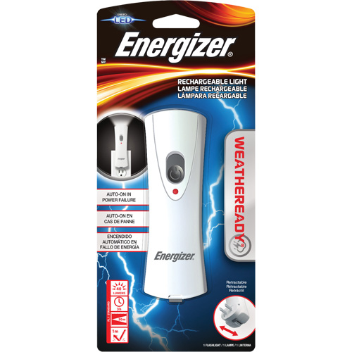 Lampe de poche Weatheready, DEL, 40 lumens, Piles Rechargeable Rideout Tool & Machine Inc.