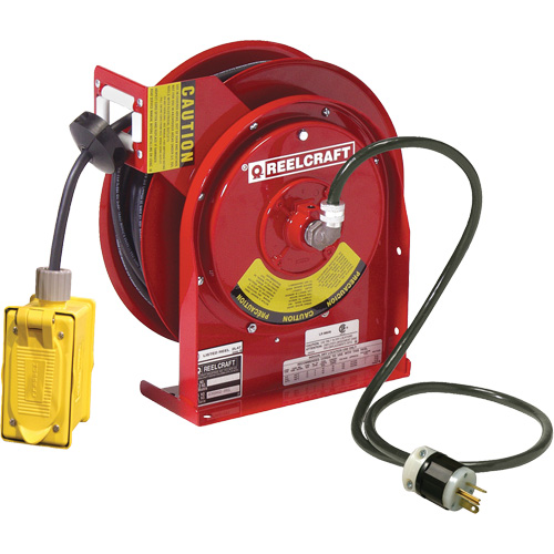 Power Cord Reel, 45', SJEOOW, 12 Gauge, 20 A Rideout Tool & Machine Inc.
