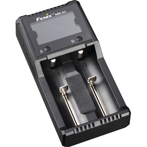 Chargeur de batterie &agrave; deux canaux ARE-A2 Rideout Tool & Machine Inc.