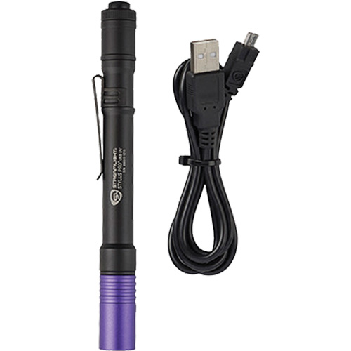 Stylus Pro&reg; USB UV Penlight, LED, Aluminum Body, Rechargeable Batteries, Included Rideout Tool & Machine Inc.