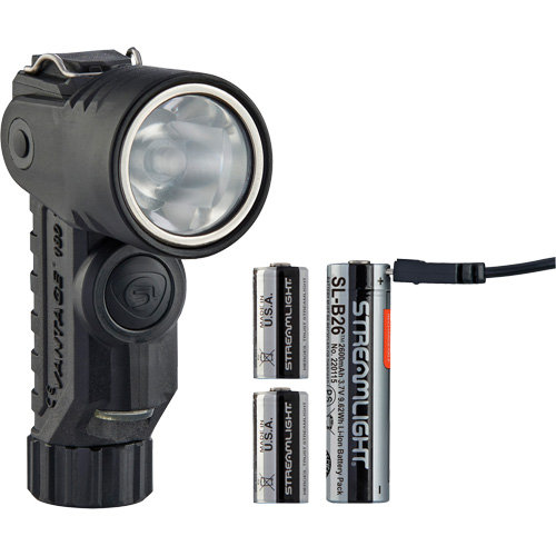 Vantage&reg; 180 X Multi-Fuel Helmet/Right Angle Flashlight, LED, Rechargeable/CR123A Batteries, Nylon Polymer Rideout Tool & Machine Inc.
