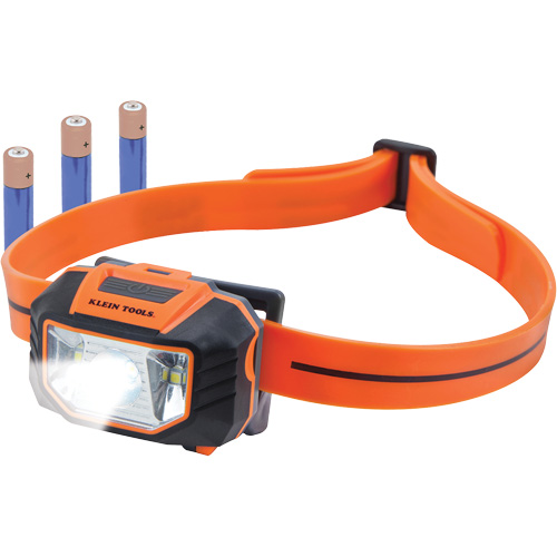 Headlamp with Silicone Hardhat Strap, LED, AAA Batteries, Plastic Rideout Tool & Machine Inc.