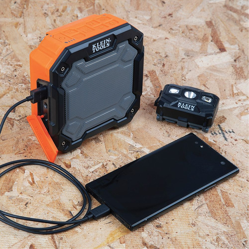 Bluetooth&reg; Jobsite Speaker with Magnet & Hook (Tool Only), Lithium-Ion Rideout Tool & Machine Inc.