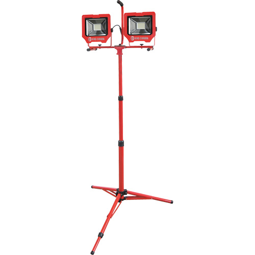 Baladeuses jumel&eacute;es avec tr&eacute;pied, DEL, 72 W, 8000 lumens, Boîtier en Aluminium Rideout Tool & Machine Inc.
