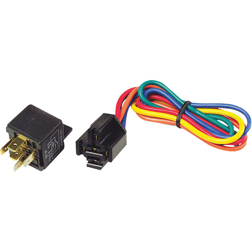 12V 5-Pin Relay & Pigtail Assembly with Mounting Bracket Rideout Tool & Machine Inc.