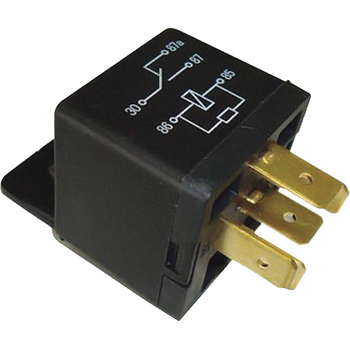 SPDT Mini Relay with Resistor, Plug, 40 Amps, 12 V Rideout Tool & Machine Inc.