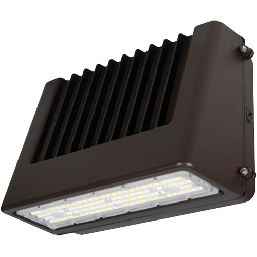Wall Pack Light Fixture, LED, 120 V, 80 W, 6.5" H x 9.3" W x 14.4" D Rideout Tool & Machine Inc.