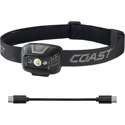 FL20R Dual Colour Wide Angle Flood Headlamp, LED, 520 Lumens, 2.5 Hrs. Run Time, Rechargeable Batteries Rideout Tool & Machine Inc.
