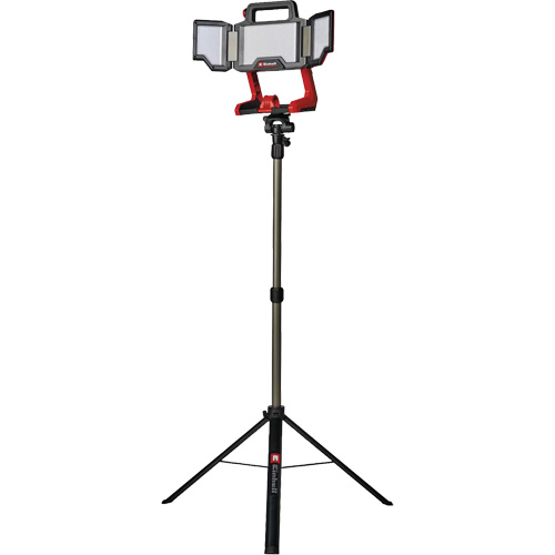 Lampe de travail &agrave; DEL professionnelle &agrave; panneaux pliants lumens sans fil 18V sur tr&eacute;pied, DEL, 3600 lumens Rideout Tool & Machine Inc.