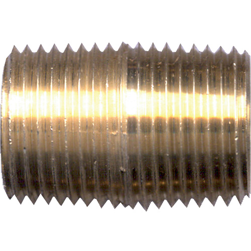 Close Nipple, Brass, 1/4", NPT Rideout Tool & Machine Inc.