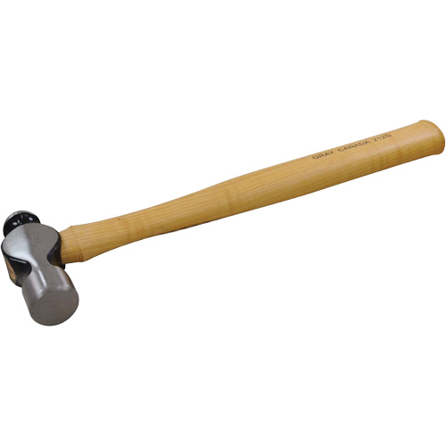 Ball Pein Hammer, 16 oz. Head Weight, Plain Face, Wood Handle Rideout Tool & Machine Inc.