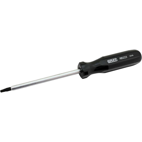 Tournevis tr&egrave;s long pour vis &agrave; t&ecirc;te carr&eacute;e creuse, Tige de #3, Ronde, 10-1/4" lo, Prise en Coussin&eacute;e Rideout Tool & Machine Inc.