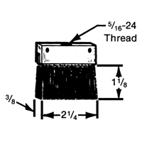 Brosses plates, rondes ou Roto Rideout Tool & Machine Inc.