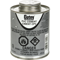 PVC Heavy-Duty Cement, 473 ml, Brush-Top Can, Grey AB423 | Rideout Tool & Machine Inc.