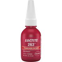 Threadlocker 263 Rapid Cure, Red, High, 10 ml, Bottle Rideout Tool & Machine Inc.