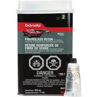 Bondo<sup>®</sup> Fibreglass Resin, Two-Part, 852 ml, Bottle, Off-White AF553 | Rideout Tool & Machine Inc.