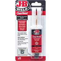ClearWeld Adhesive, 25 ml, Syringe, Two-Part, Clear AG588 | Rideout Tool & Machine Inc.