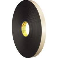 Ruban double face en mousse, 66 m (216') lo x 12,7 mm (1/2") la, 31 mils, Poly&eacute;thyl&egrave;ne Rideout Tool & Machine Inc.