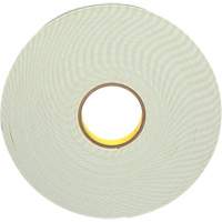 Double-Coated Foam Tape, 33 m (108') L x 25.4 mm (1") W, 62 mils, Urethane Rideout Tool & Machine Inc.